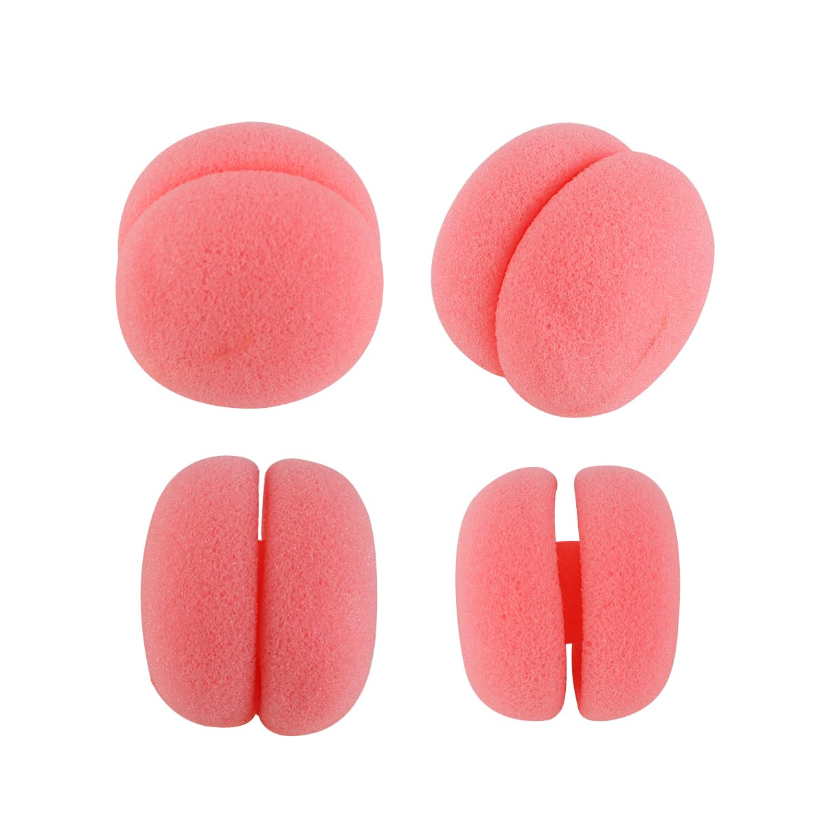Nicear 24Pcs Strawberry Hair Curler Overnight Curlers Self Grip Hair Rollers DIY Hair Curling Ball Hair Styling Tools