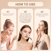 AUYAO 4-in-1 Colour Changing Foundation SPF50, Medium Spectrum, Full Coverage, Moisturizer, Light Color