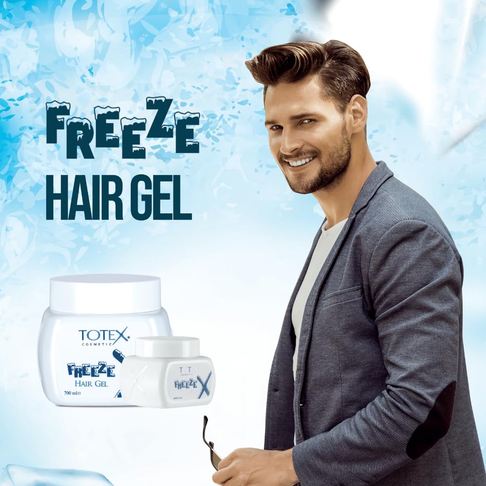 Totex TOTEX Hair Styling Freeze Gel | Extreme Ultra Freeze Hair Control | For Men & Woman 250 ml