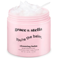 grace & stella Makeup Melt Cleansing Balm - Vegan - Makeup Cleansing Balm - Makeup Remover Balm (125 ml) by grace and stella