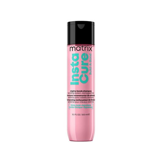 Matrix Instacure Build-A-Bond, Mighty Bonds Shampoo, Repairing Formula, For Damaged Hair, With Citric Acid and Squalane, Strengthens From the Inside, Smooths and Softens, 300ml
