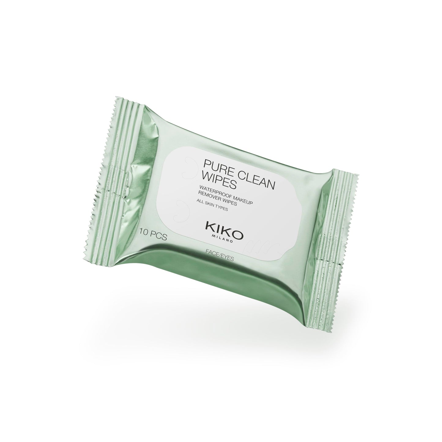 KIKO Milano Pure Clean Wipes Mini, Mini Make-Up Remover Wipes For The Face, Eyes And Lips