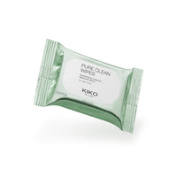 KIKO Milano Pure Clean Wipes Mini, Mini Make-Up Remover Wipes For The Face, Eyes And Lips
