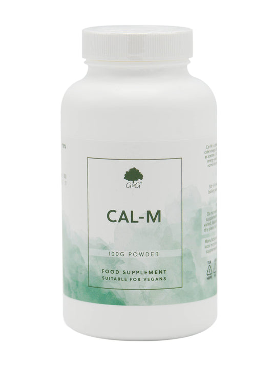 Cal-M Powder | 100g tub | Calcium & Magnesium Blend with Cider Vinegar | Cal-mag Drink Powder | Calcium & Magnesium as Mineral Acetates | G&G Vitamins