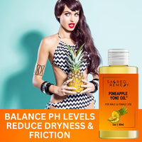 Sacred Remedy Pineapple Yoni Oil Potent, Hydrating, Moisturising Lotion Oil. 100% Natural & Vegan. Reduces Friction, Chaffing & Dryness. Balances PH Level & Fresh Scent with Vitamin E (50ml)