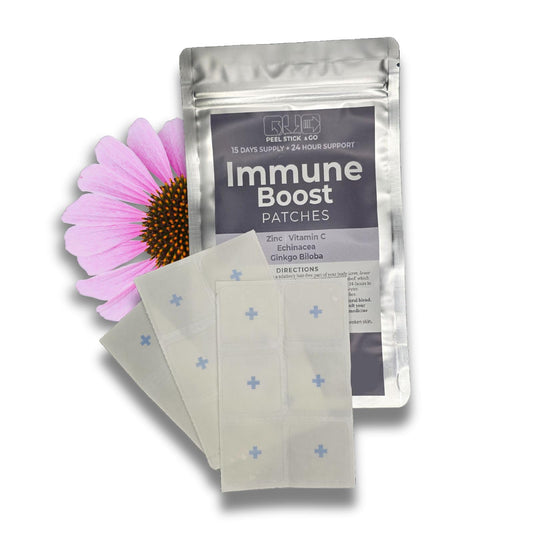 Immune Boost Patch, All-Natural Recovery Tonic Immunity Support Long-Lasting Zinc, Ascorbic Acid, Ginkgo Biloba, Faster Recovery from Illness, Vegan, Waterproof, Made in UK,15 Days’ Supply