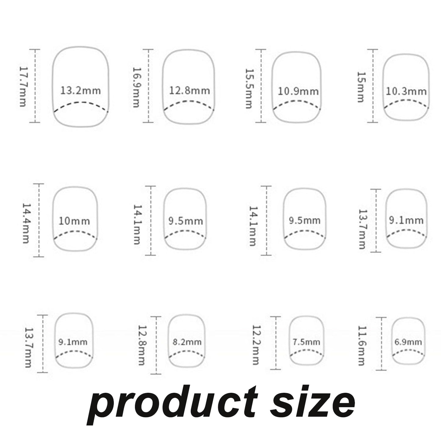 Generic French Tip Short False Nails, Square Press On Nails, 24 PCS Stick On Nails with Glue, Reusable Fake Nails for DIY Manicure, Elegant and Natural Look for Women DIY Nail Art, Parties Weddings Daily (A)