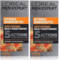 L'ORÉAL L'Oreal Paris Men Expert Hydra Energetic, Anti-Fatigue Moisturiser for Men, 50 ml 2 Pack