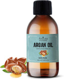 Essican Purelife Pure Moroccan Argan Oil 250ml, Cold Pressed Vitamin E Oil for Skin, 100% Natural Argan Carrier Oil for Face & Body Oil, Hair Oil for Dry Damaged Hair, Curly Hair & Body Oil for Women and Men