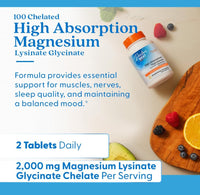 H. Absorption Magnesium Lysinate Glycinate, 200mg per Serving, 240 Tablets