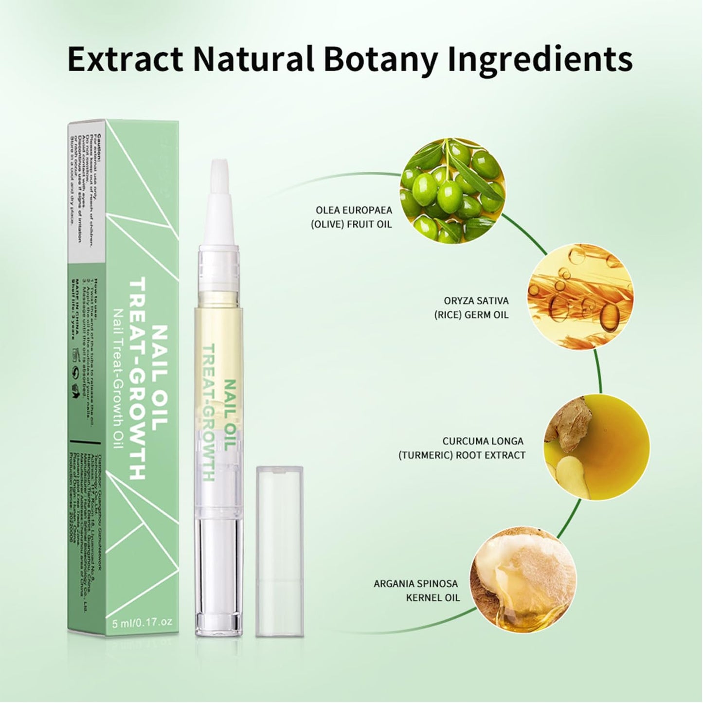 Generic 2 PCS Radiant Nail Growth Oil Pen - Cuticle and Nail Hydration Smooth Application Compact and Portable Design - Travel Friendly Quick Use Pen Applicator for Moisturize Dry Nails