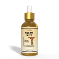Kiss My Nuts Caramel Caress | Premium Moisturising Oil for Men. Get Smoother, Softer, Sweeter Skin & Prevent Chaffing. Non-Greasy Flavoured Formula for Ultimate Comfort [50ml]