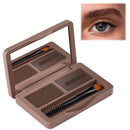 FresFresi 2in1 Eyebrow Powder Kit with Palette, Pencil, Pomade & Tint - Medium Brown & Dark Brown Shades for Dye, Touch Ups & Contouring of Brows, Hairline & Face
