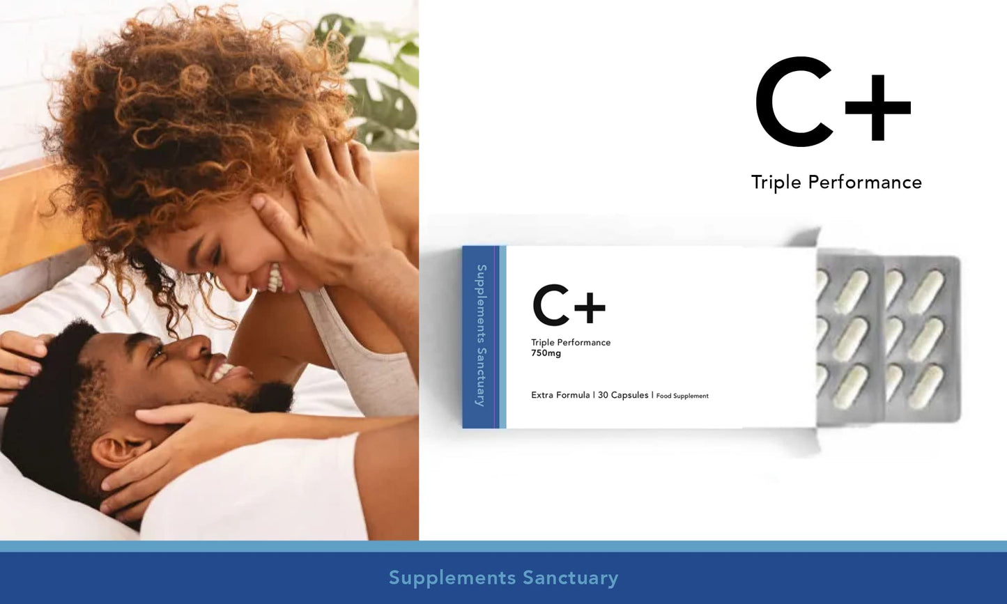 Supplements Sanctuary C+ Triple Performance Enhancer -2 x 30 Capsules (2 Months Supply)