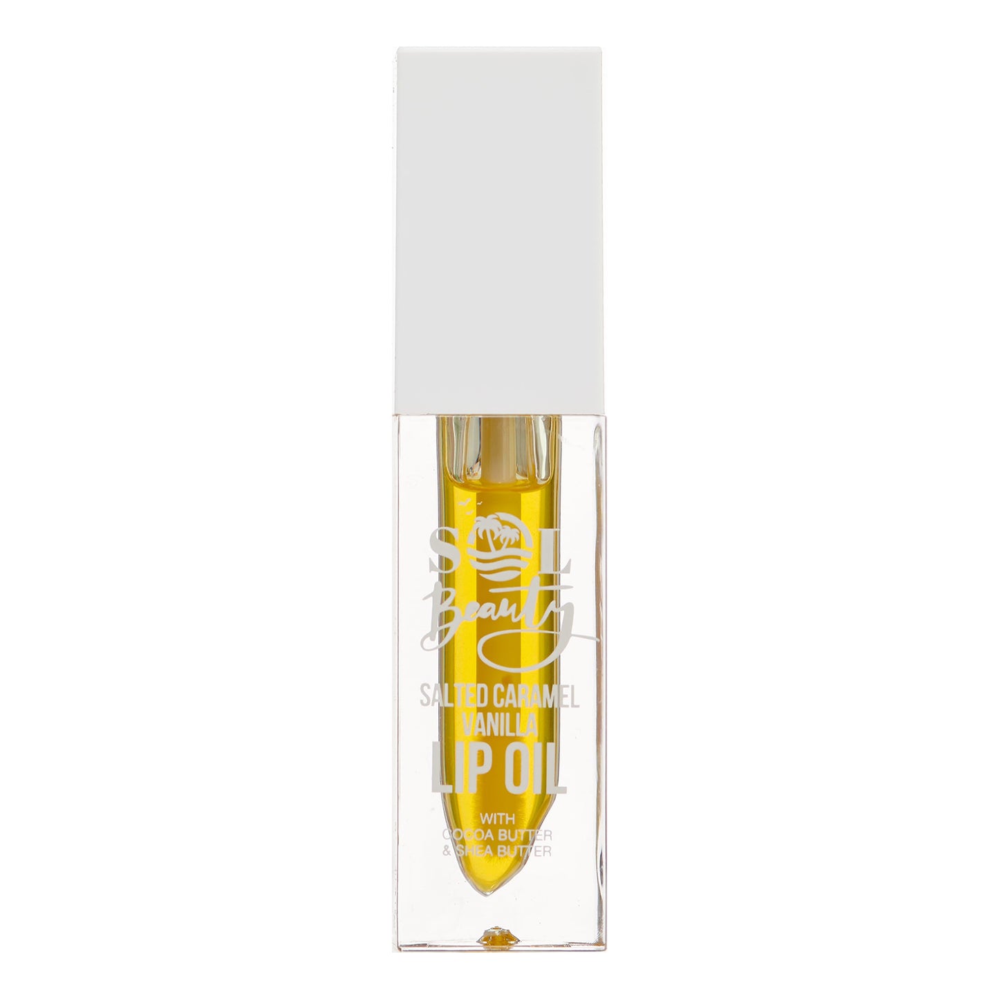 Sol Beauty Salted Caramel Vanilla Lip Oil with Cocoa Butter and Shea Butter, Hydrate and Soften your Lips, Vegan Friendly and Cruelty Free Lip Oil 2 x 3g