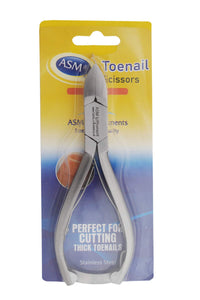 Asm Instruments ASM Toe Nail Clippers for Thick Nails Ingrown Toenail Treatment - Heavy Duty Stainless Steel Pedicure Tools Nail Clippers for Thick Nails (5.5) - Ideal Beauty Gifts for Women & Men Nail Care
