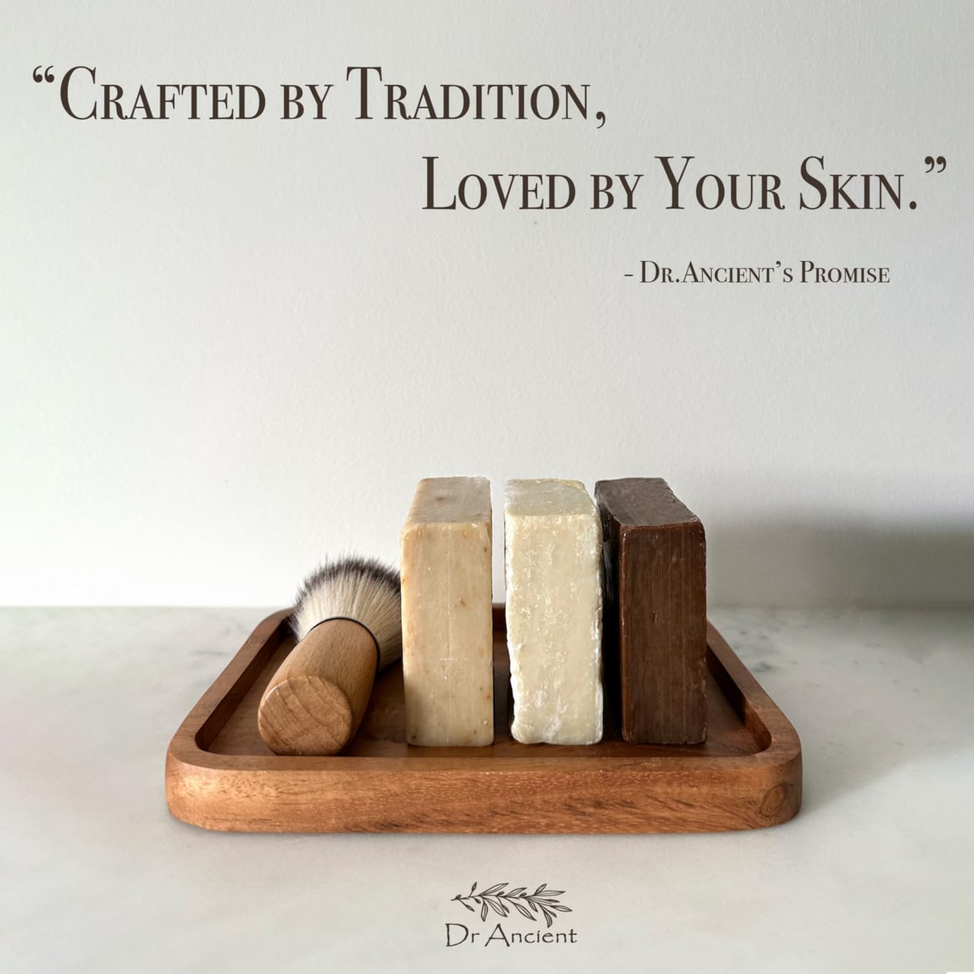 Dr.Ancient Laurel Soap Bar – Signature Gift Box Edition – Handmade Natural Soap with Laurel Oil – 140g Premium Gift Soap