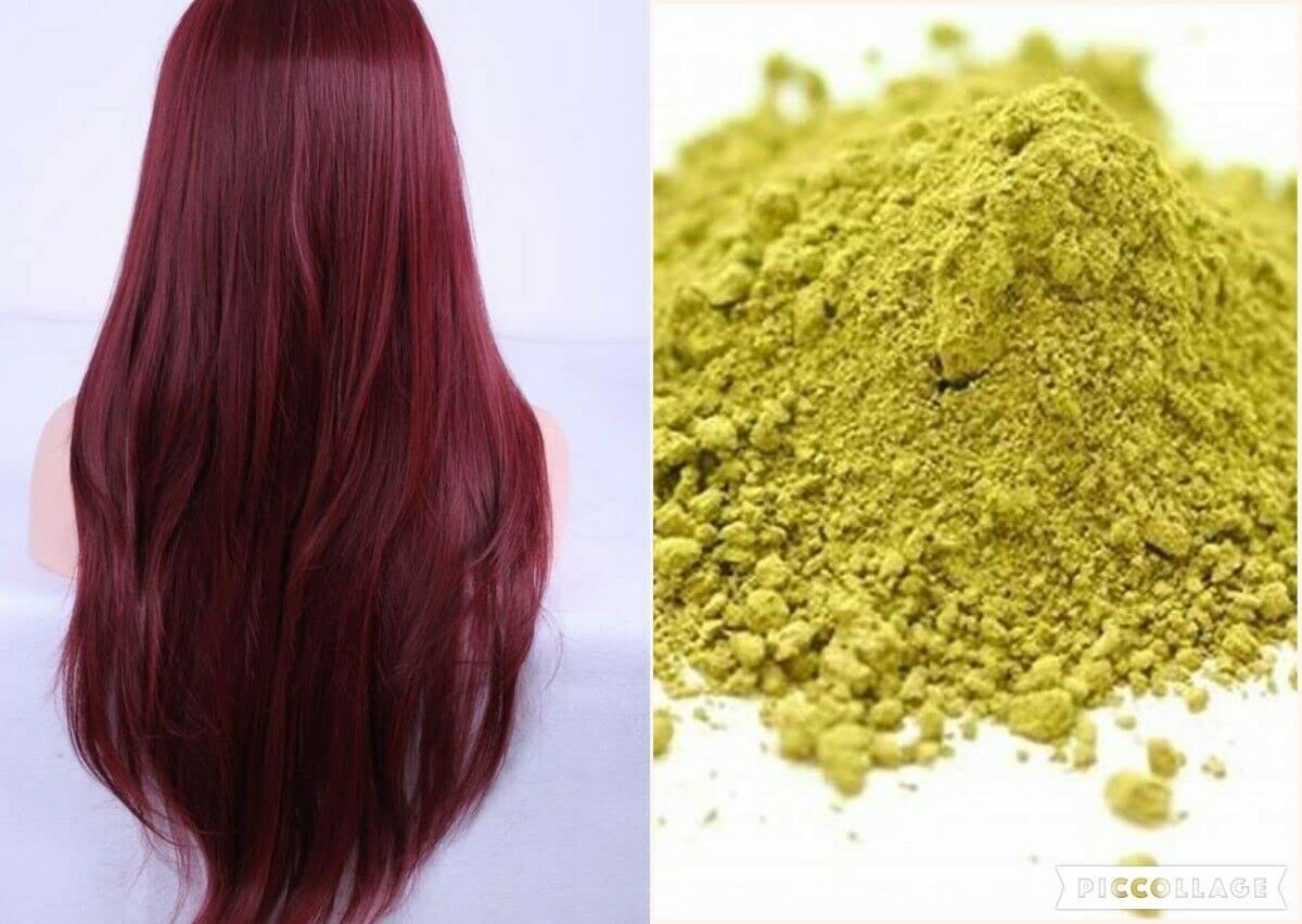 ShopHerbsSpices Pure Natural Red Henna Powder for Hands Hair Legs Tattoo Hair Dye | Lawsonia inermis (100g)