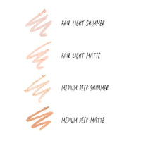 WUNDERBROW Light-Sculptor Highlight Duo Pencil, Dual Ended Matte & Shimmer (Fair/Light)