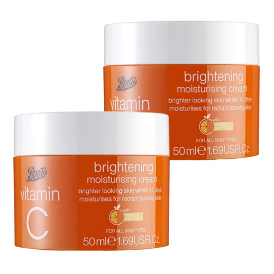 BOOTS | Vitamin C Brightening Moisturising Cream | 50mL X 2 PACK