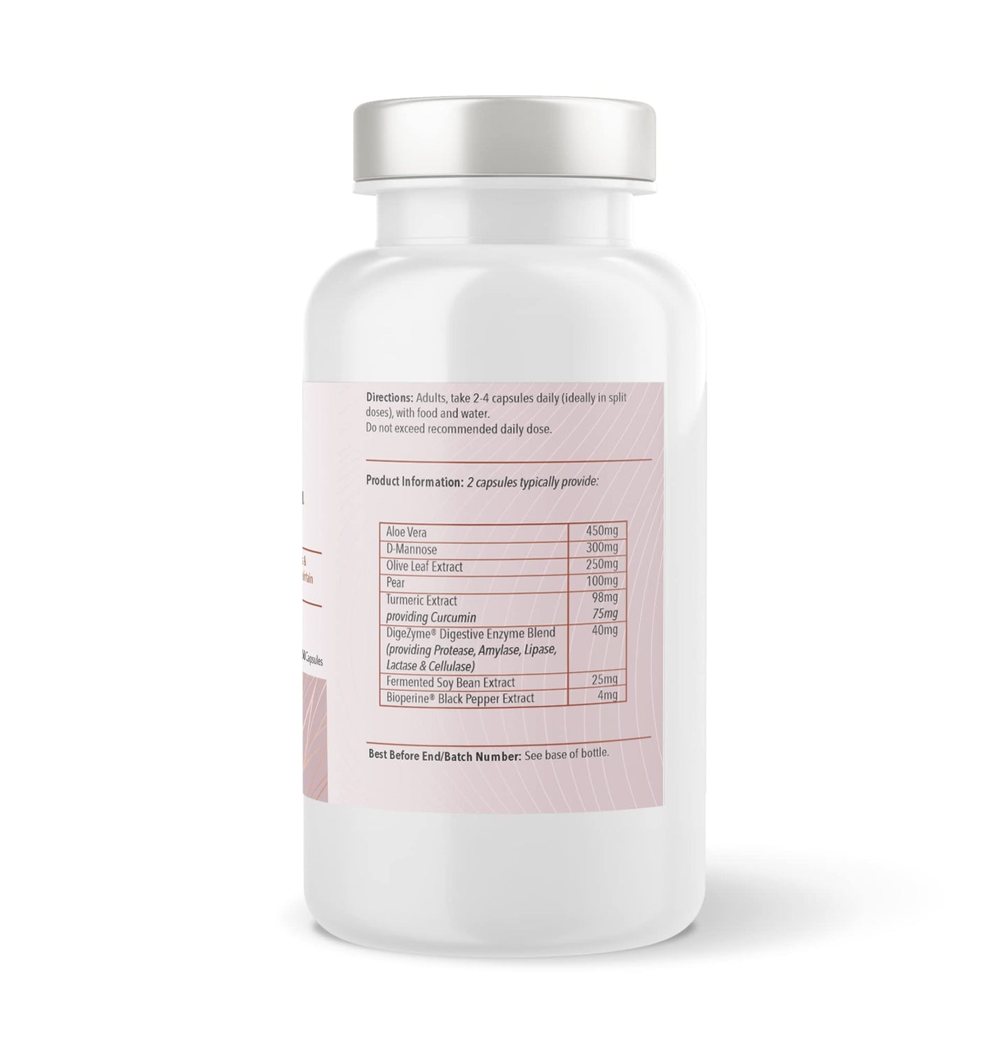 Troo Health Care Urika Flow Urinary Bladder Biofilm Support 60 Capsules - D-Mannose, Digestive Enzymes and Selected Botanicals for Systemic Urinary, Bladder Wall and Immune Support