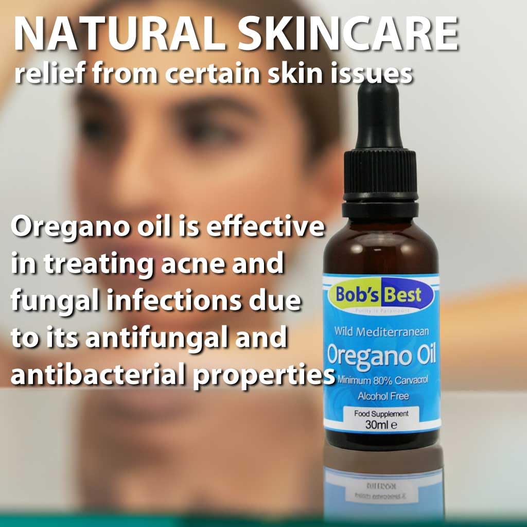 Bob's Best Oregano Oil 100% Pure & Natural Wild Mediterranean - Antioxidant & Antibacterial, Minimum 80% Carvacrol – 30ml
