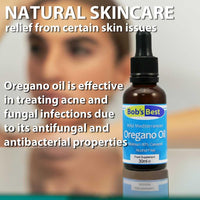 Bob's Best Oregano Oil 100% Pure & Natural Wild Mediterranean - Antioxidant & Antibacterial, Minimum 80% Carvacrol – 30ml