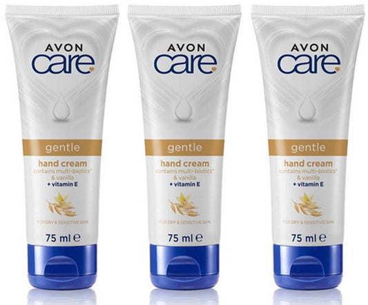 Avon Care Gentle Moisturising Hand Cream 75ml - Pack of 3