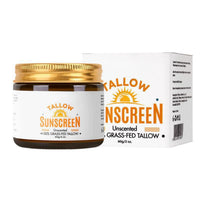 Generic Beef Tallow Sunscreen SPF 50 Face Moisturiser - Natural Grass Fed Tallow Skin Care,Tallow Balm Instant Sun Protection, Lightweight Non Greasy Sun Cream for Dry Skin,Water