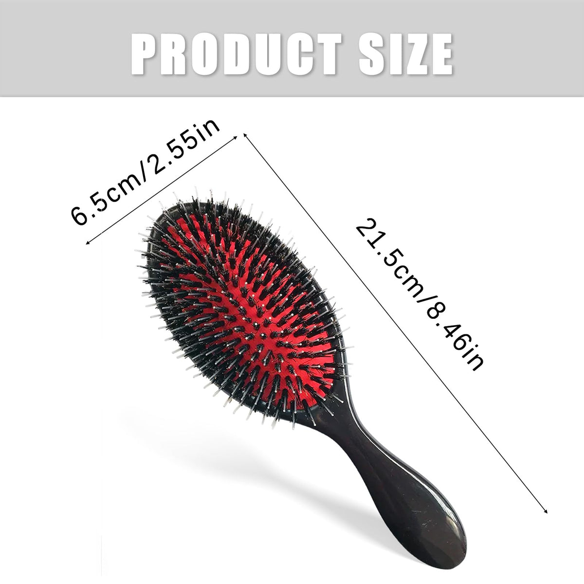 Siqian Paddle Hair Extension Brush, Scalp Massage Hairbrush with Oval Design, Anti-Static Detangling Comb for Family, Salon, and Home Use
