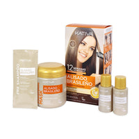 Kativa Smoothing Set Brazilian Shampoo Smoothing Professional Smoothing, Up to 12 Weeks Keratin, Pack of 5