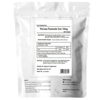 UKHealthHouse Ferrous Fumarate Iron Tablets 14mg Blood Cells Energy Anaemia Tiredness Pregnancy High Strength General Health & Well Being Supplement Vegan (120)