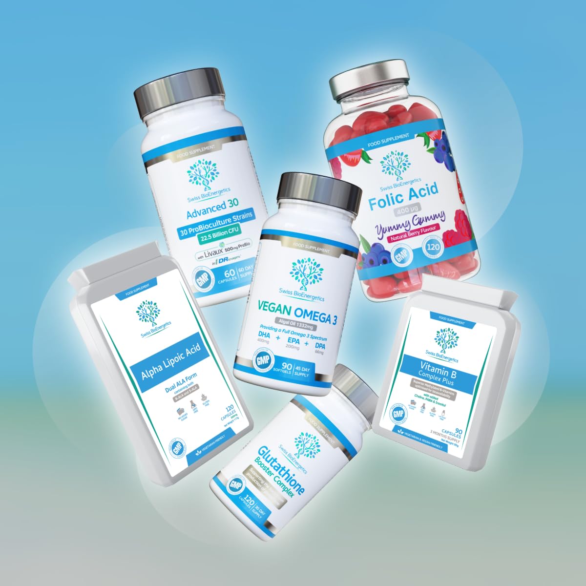 swiss bioenergetics Iron Gummies with Added Vitamin C - 60 Natural Cherry Flavour Chewable Yummy Gummies - 2 Month Supply - efficient Absorption and gentler Digestion Formula - Made in The UK