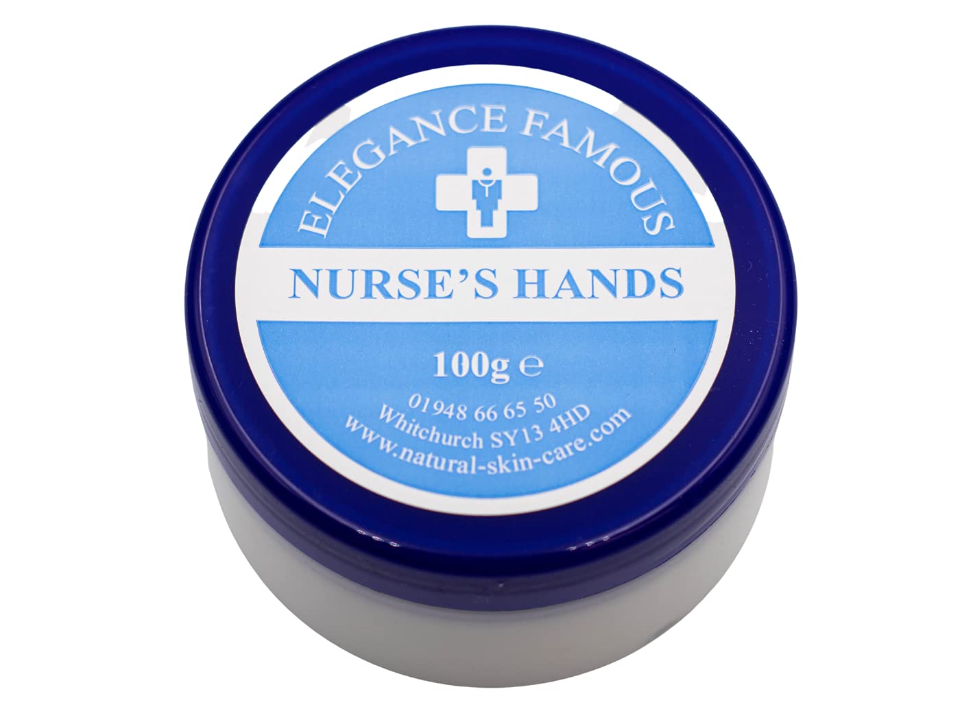 Nurses Hand Cream 100g by Elegance Natural Skin Care Repair, Restore, Nourish Dry Chapped Hands Nurse Nurses GP Hospital Doctor Medical Handcream