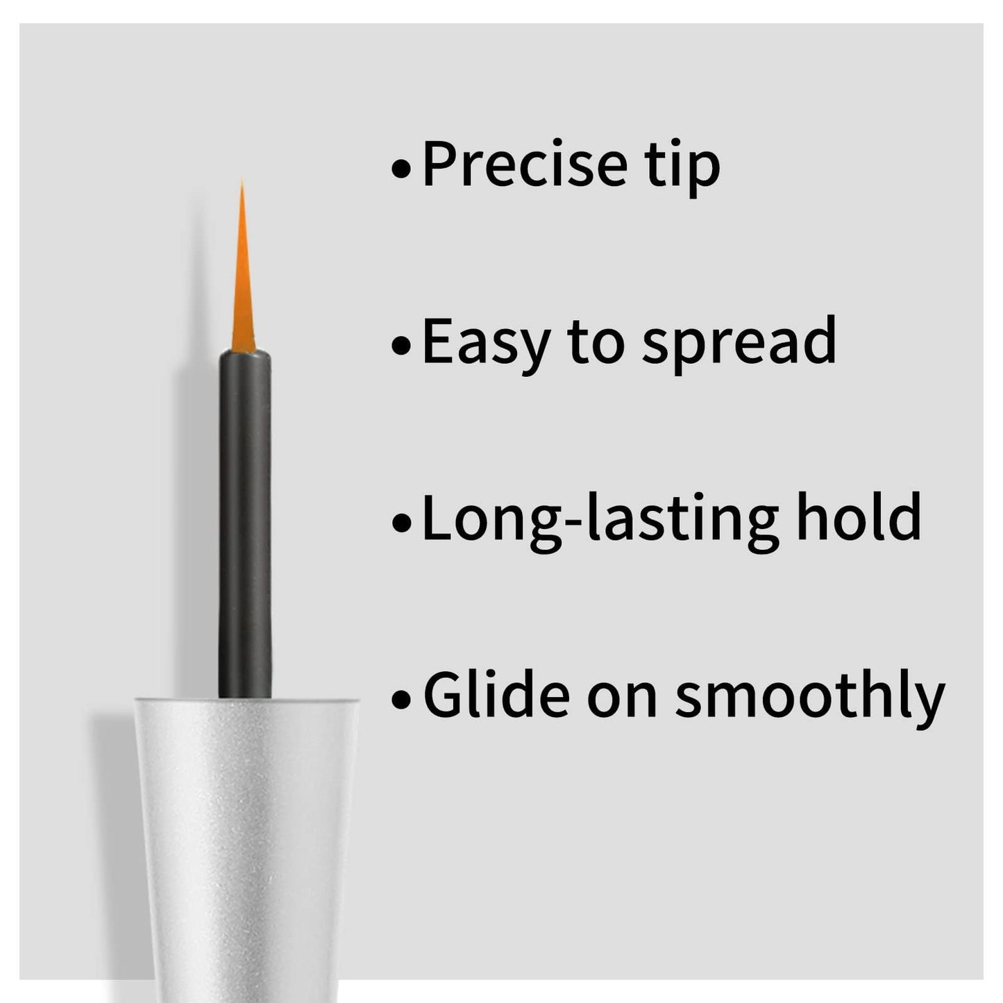LaluluTek Long-Lasting Smudge-Proof Silver Glitter Eyeliner - Liquid Glitter Eyeshadow with Waterproof Sparkle - Quick Dry Shimmer Liner for Women's Eye Makeup