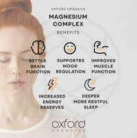 Oxford Organics Advanced Vegan Magnesium Tablets | Magnesium Supplements for Restless Leg Syndrome Relief, Leg Cramps & Calm Sleep | Magnesium Citrate, Oxide & Vitamin B6 | UK Made Magnesium Supplement (240 Tablets)