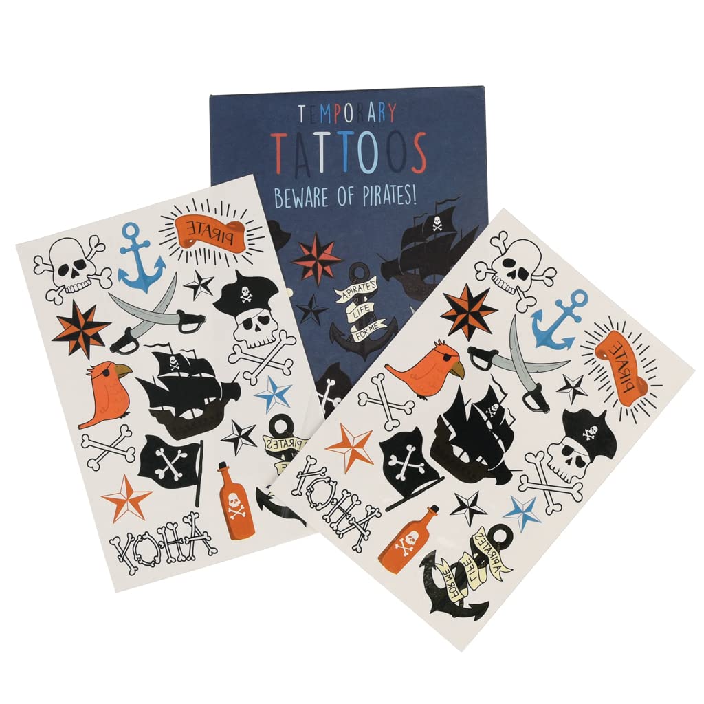 Rex London Beware of the Pirates Temporary tattoos (2 Sheets)