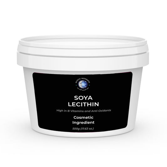 Mystic Moments | SOYA Lecithin | Natural Emollient for Skincare & Haircare | High in B Vitamins & Antioxidants | Softening & Moisturising for Dry Skin | Ideal for Creams, Lotions & Shampoos | 500g