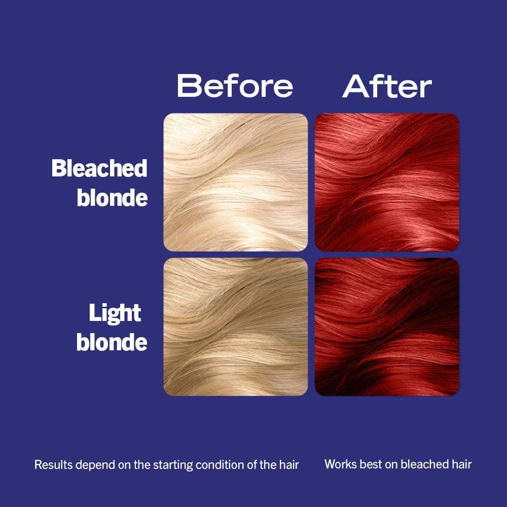 Schwarzkopf LIVE Colour + Lift Deep Red Permanent Hair Dye L75, Vibrant Deep Red Hair Dye Lightens Up To 3 Levels, Long Lasting Hair Colour with Built-In Lightener