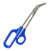 Sandbros Long Handled Toenail Scissors for Thick Nails, 8" Angled Tip Ingrown Toe Nail Clippers for Thick Nails, Heavy Duty Long Handled Toe nail Scissors for Thick Nails, Podiatry Tools for Elderly, Back Pain