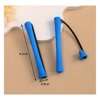 Yicoovey 60-Pack Small 0.35-Inch Perm Rods with Comb - Durable Blue Plastic Curling Rollers for Short Hair, Salon-Grade Perm Set with Gentle Hold, Mini Curlers for Natural/Ladies' Hairstyles (60 Count)