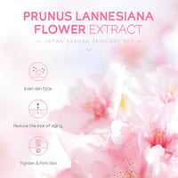 LAIKOU Skin Care for Teenage Girls, Sakura Skincare Set, Pamper Sets for Women Gifts, Facial Skin Care Sets & Kits - Toner,Cleanser,Face Serum,Cream,Sleep Mask,Eye Mask,Mud Mask,Lip Mask, 24PCS