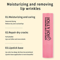 RoseFlower Lip Balm Set, Natural 4 Fruit Flavors Tinted Lip Balm for Lip Care, Lip Repair Tubes, Prevent Cracked & Dry Lip, Create Jelly Toot Lip
