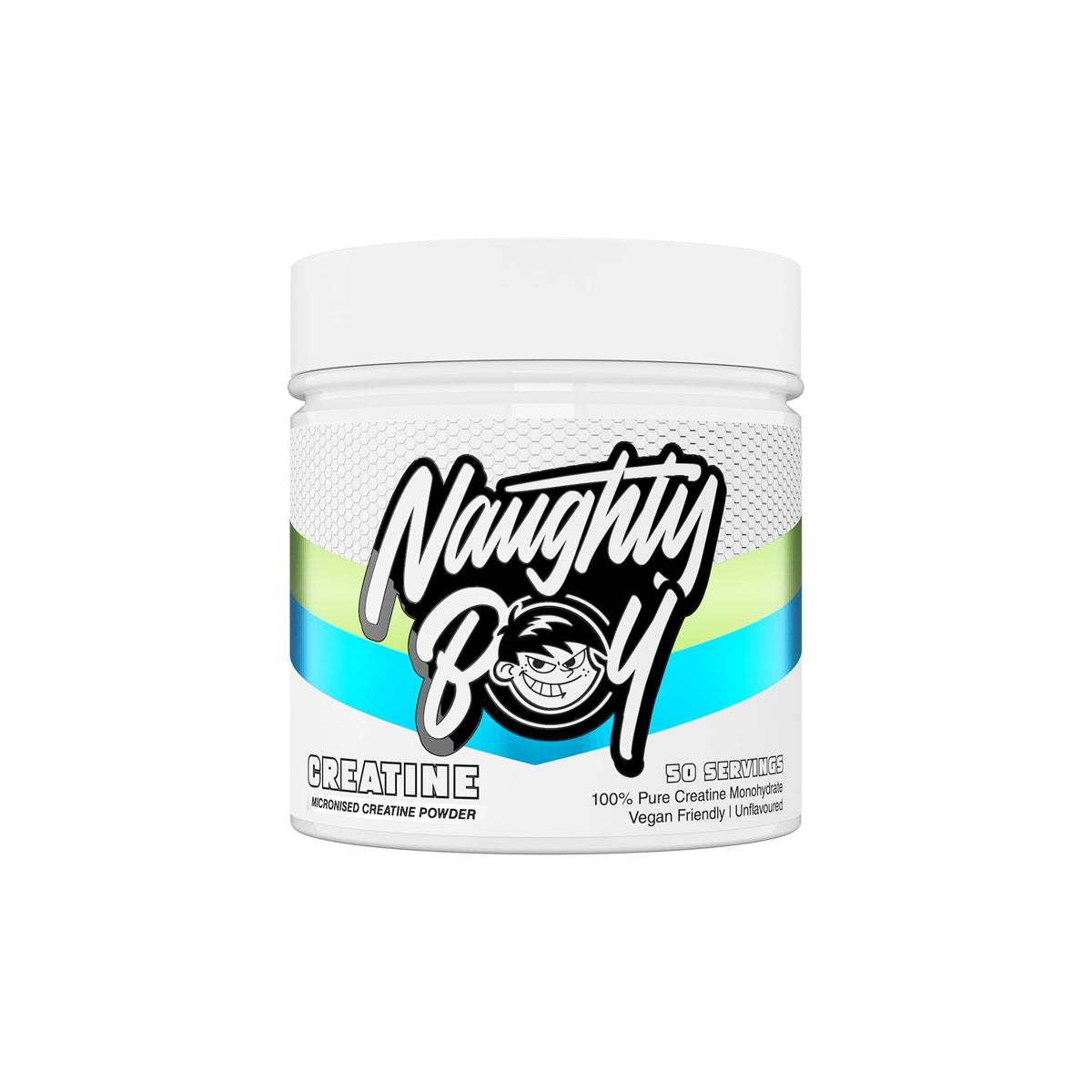 Naughty Boy Micronised Creatine Monohydrate Powder, 100% Pure 200 Mesh Creatine, Unflavoured, 150g, 50 Servings