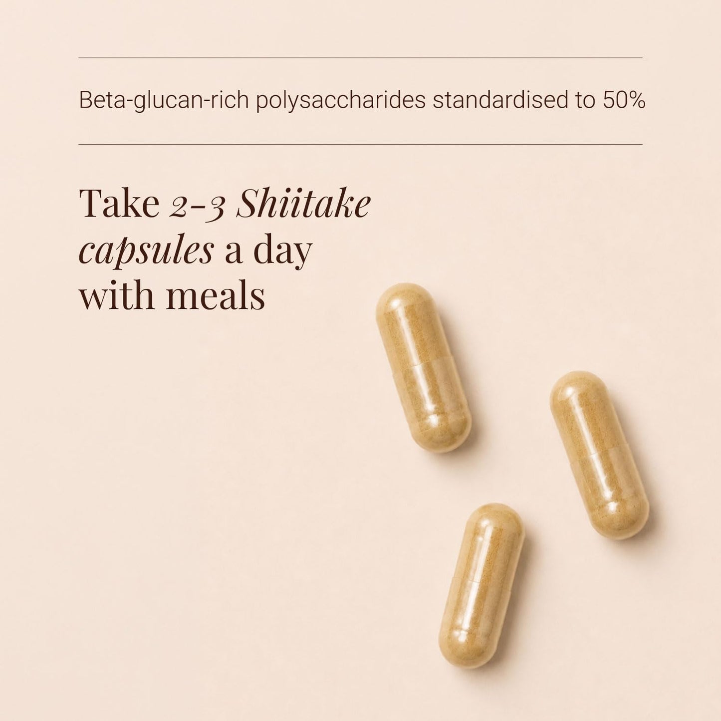 KIKI HEALTH KIKI Health - Organic Shiitake, Full-Spectrum Mushroom Extract - Standardised to 50% Polysaccharides - Made from 100% Fruiting Bodies - Natural Extract - 60 Veg Capsules