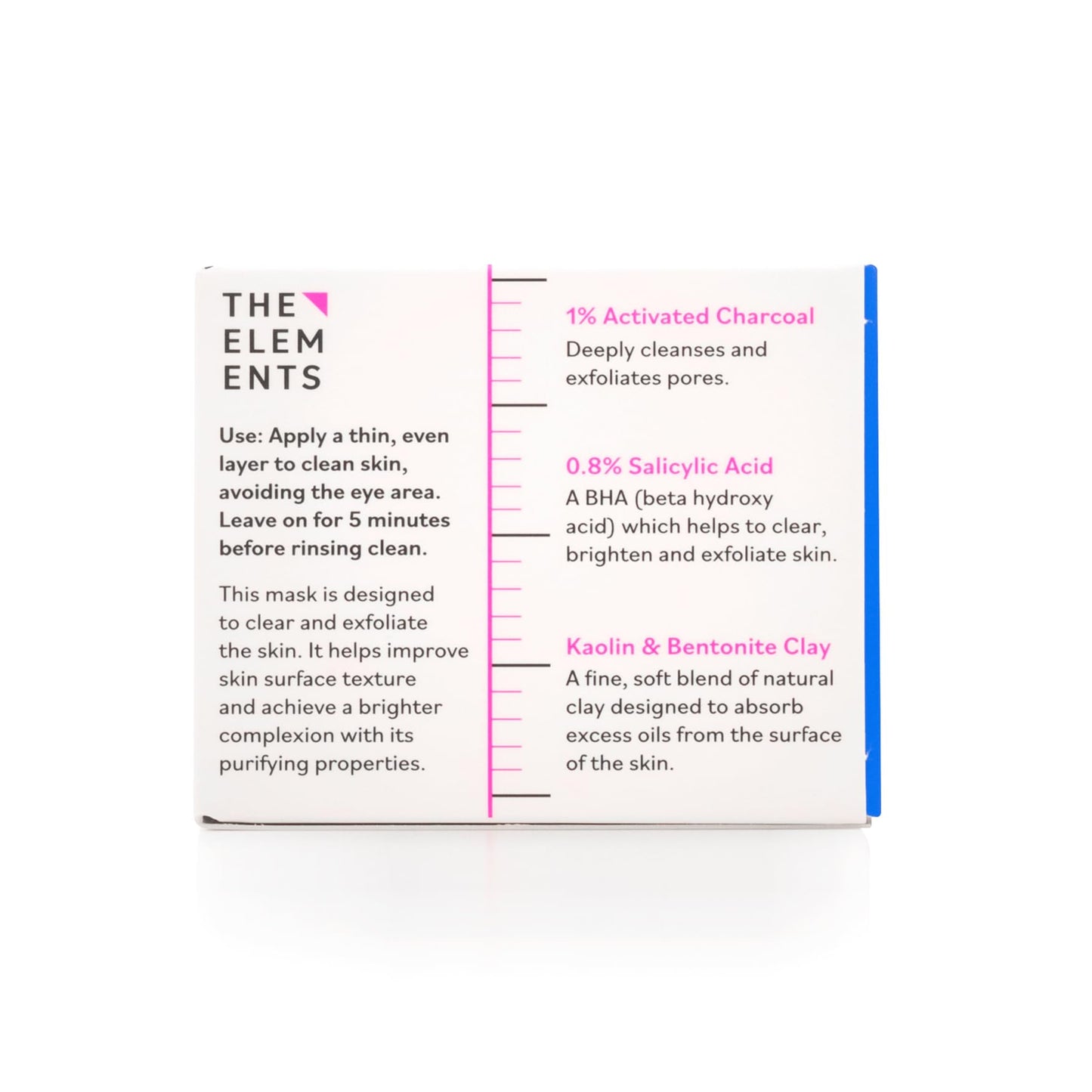 THE ELEM ENTS The Elements Purifying Detox Mask, a face mask formulated with Activated Charcoal and Amazonian Clays to detox and clear pores, 50g