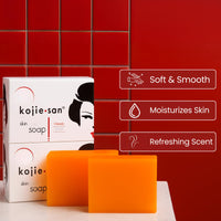 Kojie San Skin Lightening Kojic Acid Soap 135g, 2 Pack by Kojie San