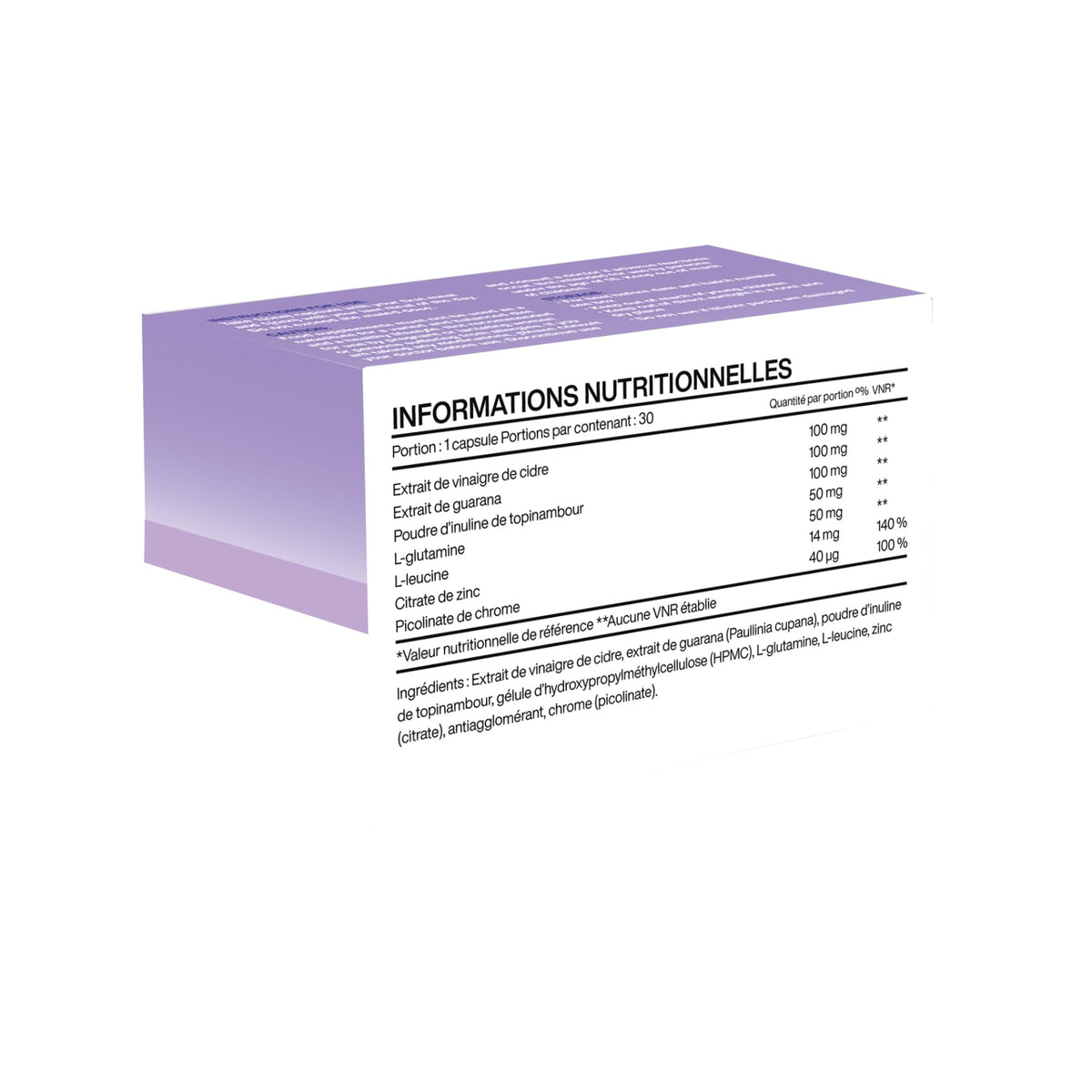 Supplements Sanctuary Nixol Macronutrient Metabolism Supplement | with Chromium, Guarana, ACV, L-Glutamine, 30 Capsules