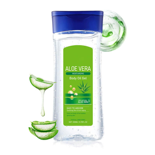CTUBLIAUNX Aloe Vera Body Oil Moisturiser for Dry & Sensitive Skin