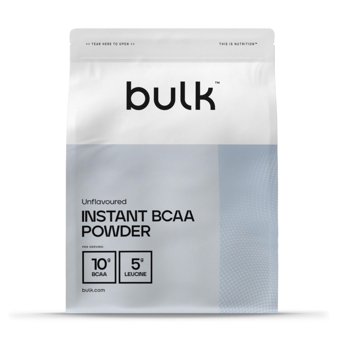 Bulk Pure Instant Branched Chain Amino Acids (BCAA) Pow, Unflavoured, 500 g